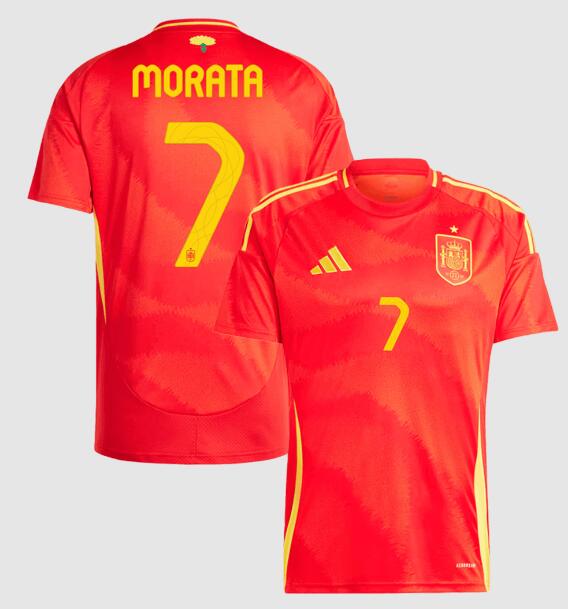 (image for) MORATA #7 Spain Home Jersey Euro 2024